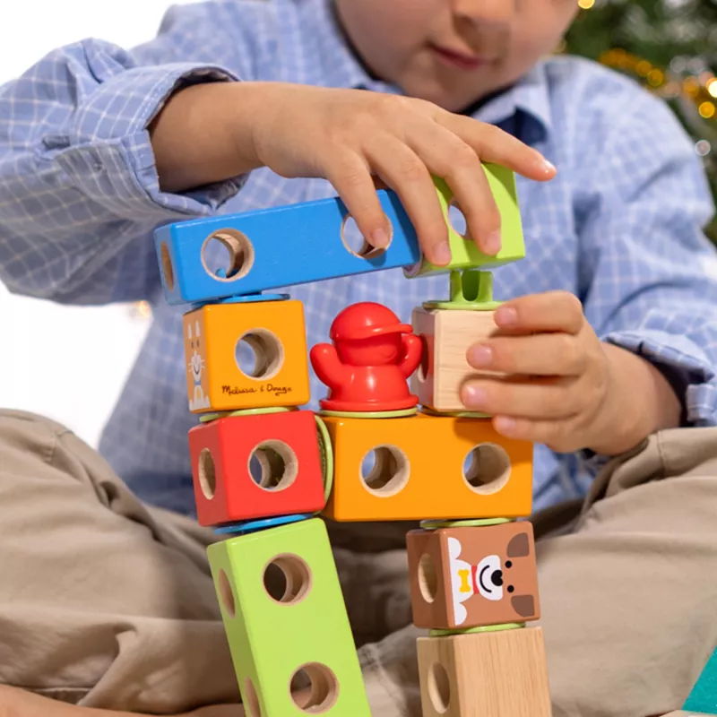 Melissa & Doug MDT BBN Blockables Town Pyst GML, 2 jaar, 73 stuks, kunststof, hout