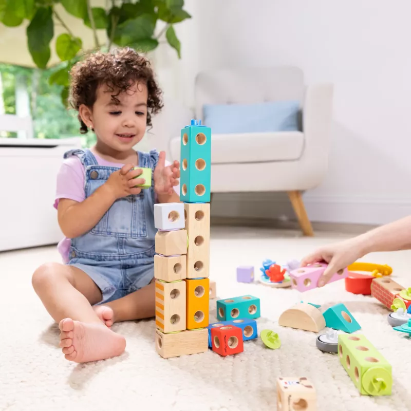 Melissa & Doug MDT BBN Blockables Town Pyst GML, 2 jaar, 73 stuks, kunststof, hout