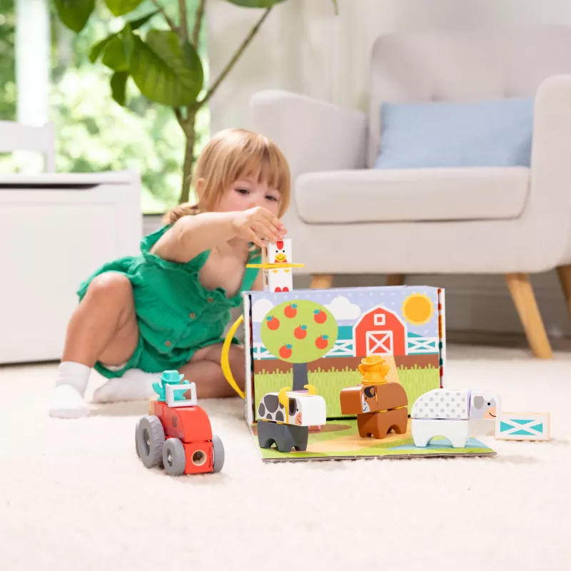Melissa & Doug MDT BBN Blockables Farm GML, 2 jaar, 56 stuks, kunststof, hout