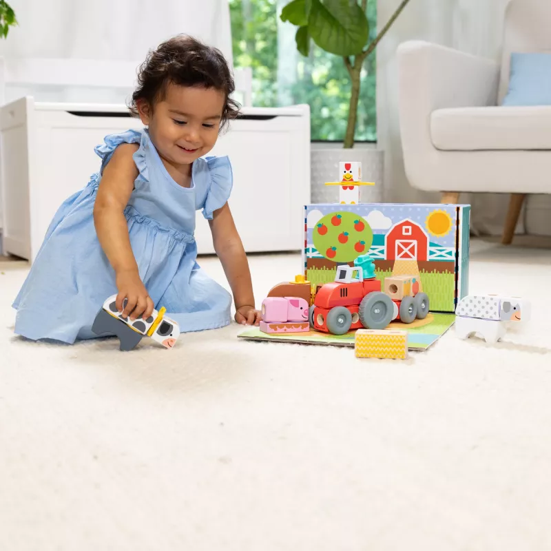 Melissa & Doug MDT BBN Blockables Farm GML, 2 jaar, 56 stuks, kunststof, hout