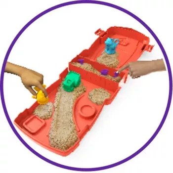 Spin Master Kinetic Sand - Sandy Farm set, speelzand