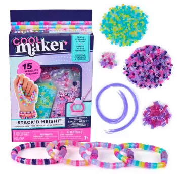 Kinderarmband-knutselset Cool Maker Stack’d Heishi uitbreidingspakket 1300 kralen voor 15 armbanden