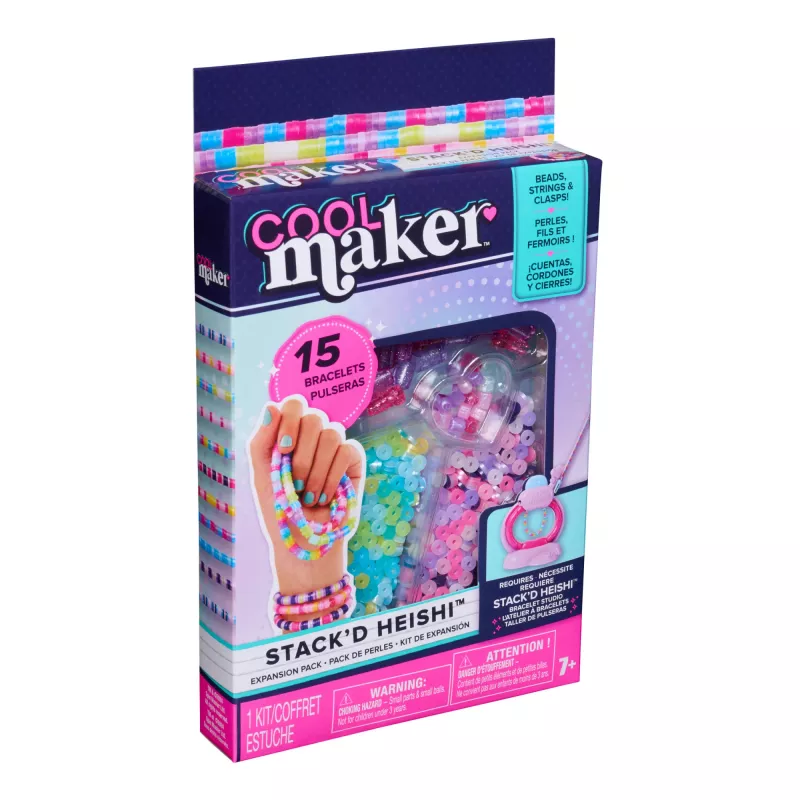 Spin Master Cool Maker Stack'd Heishi 6073900 aanvulset voor het maken van armbanden, vanaf 7 jaar