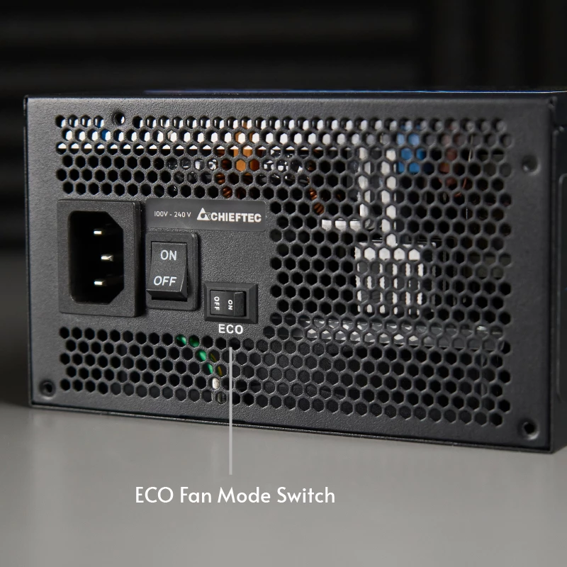 Chieftec Atmos voeding 850 W 20+4-pins ATX ATX zwart