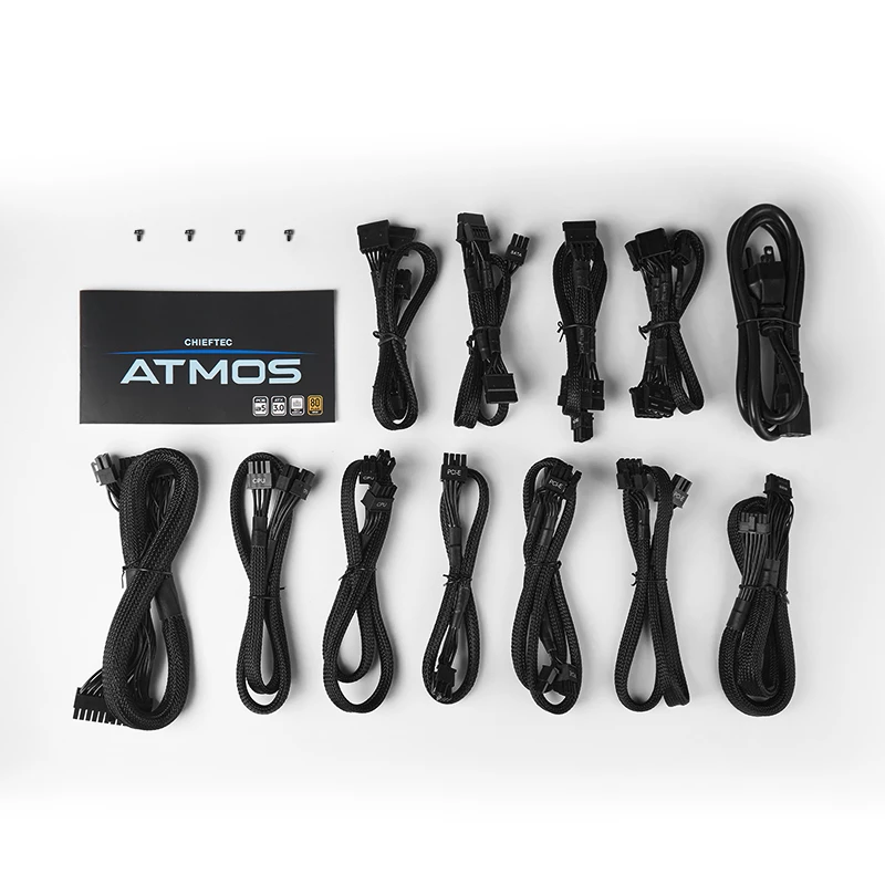 Chieftec Atmos voeding 850 W 20+4-pins ATX ATX zwart