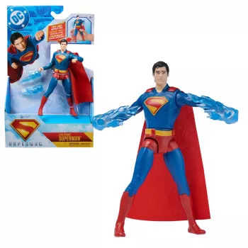 DC Comics, SUPERMAN Epic Strike actiefiguur, 15 cm groot, authentieke filmstyling, inclusief 2 accessoires, speelgoed voor jongens en meisjes vanaf 4 jaar