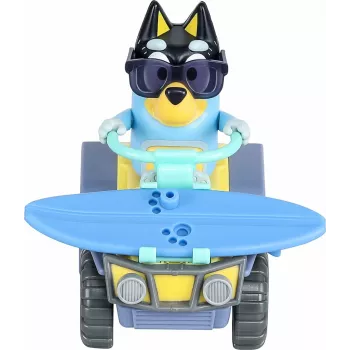 Moose Toys Bluey S9 figuur & voertuigset strandquad met Bandit