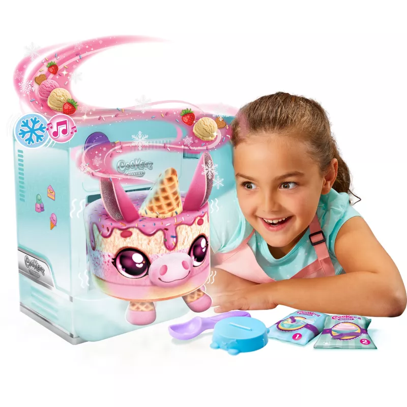 Moose Toys Cookeez Makery Freezy Cakez, Jongen/Meisje, 5 jaar, Met Geluid