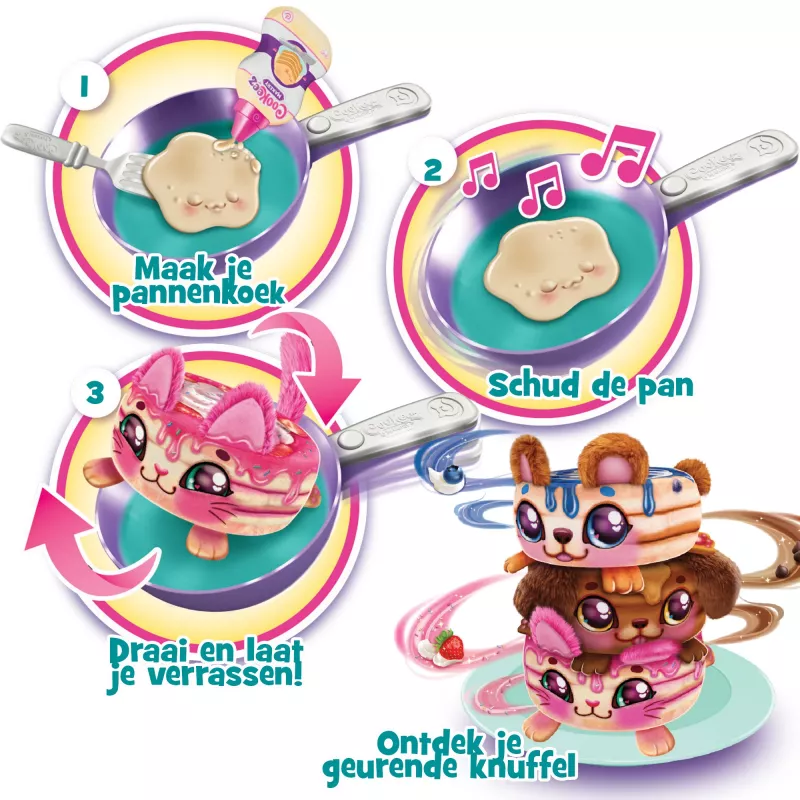 Moose Toys Cookeez Makery Pancake, Speelgoedvoedsel, 5 jaar