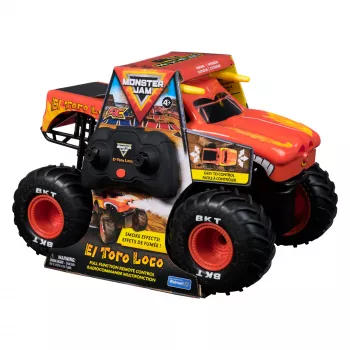 Monster Jam, El Toro Loco RC-monstertruck met Atomizer-rookeffecten, schaal 1:15, speelgoed voor jongens en meisjes vanaf 3 jaar