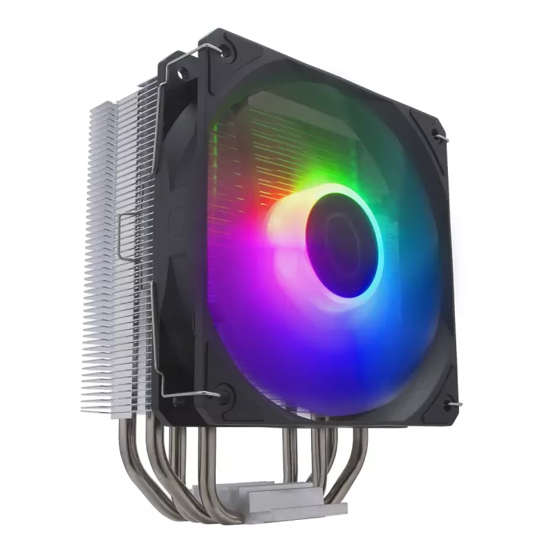 Luchtkoeler Cooler Master Hyper 212 Spectrum V3 12 cm zwart zilver