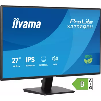 iiyama ProLite X2792QSU-B1 computermonitor 68,6 cm (27 inch) 2560 x 1440 pixel Quad HD LED zwart