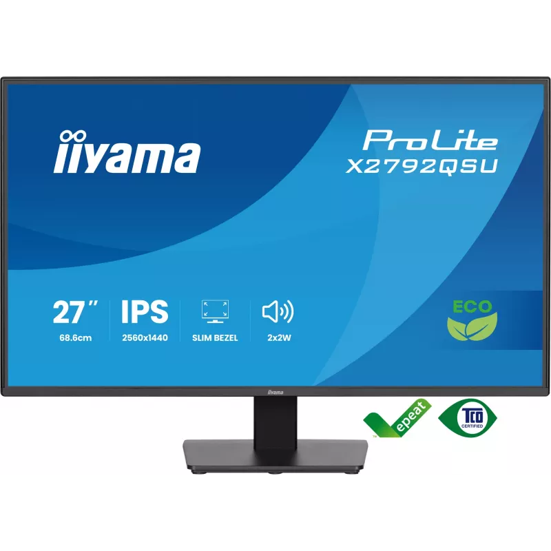 iiyama ProLite X2792QSU-B1 computermonitor 68,6 cm (27 inch) 2560 x 1440 pixel Quad HD LED zwart