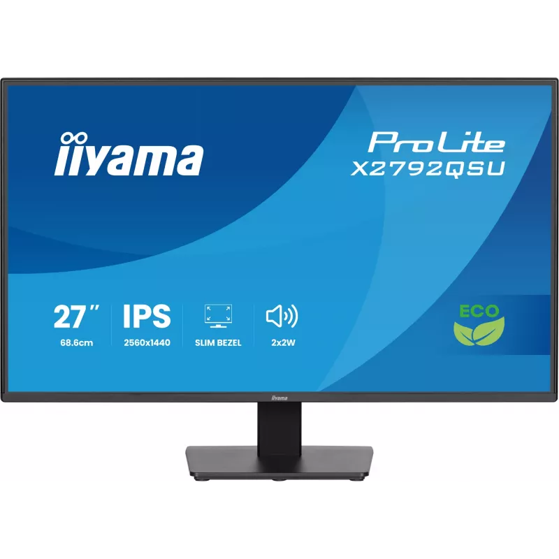 iiyama ProLite X2792QSU-B1 computermonitor 68,6 cm (27 inch) 2560 x 1440 pixel Quad HD LED zwart