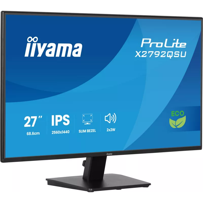 iiyama ProLite X2792QSU-B1 computermonitor 68,6 cm (27 inch) 2560 x 1440 pixel Quad HD LED zwart