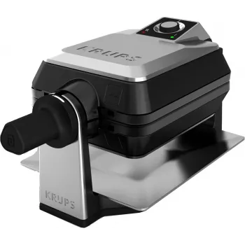 Krups FDD95D 2 wafels 1200 W zwart, roestvrij staal