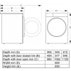 Gorenje WPNEI14A2TS wasmachine voorlader 10 kg 1400 t/min zwart, wit