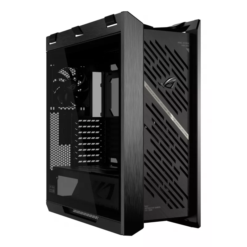 ASUS ROG Strix Helios II GX601S pc-behuizing, Midi Tower, E-ATX, gehard glas, Aura Sync RGB, 4 x 140 mm-ventilatoren, USB-C, zwart