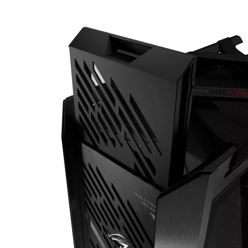 ASUS ROG Strix Helios II GX601S pc-behuizing, Midi Tower, E-ATX, gehard glas, Aura Sync RGB, 4 x 140 mm-ventilatoren, USB-C, zwart