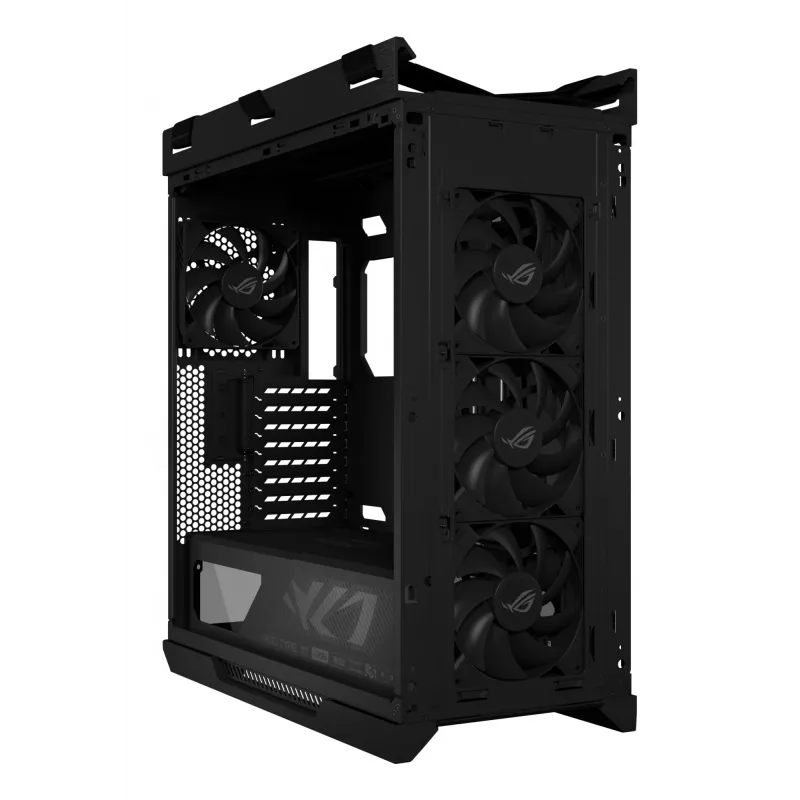 ASUS ROG Strix Helios II GX601S pc-behuizing, Midi Tower, E-ATX, gehard glas, Aura Sync RGB, 4 x 140 mm-ventilatoren, USB-C, zwart