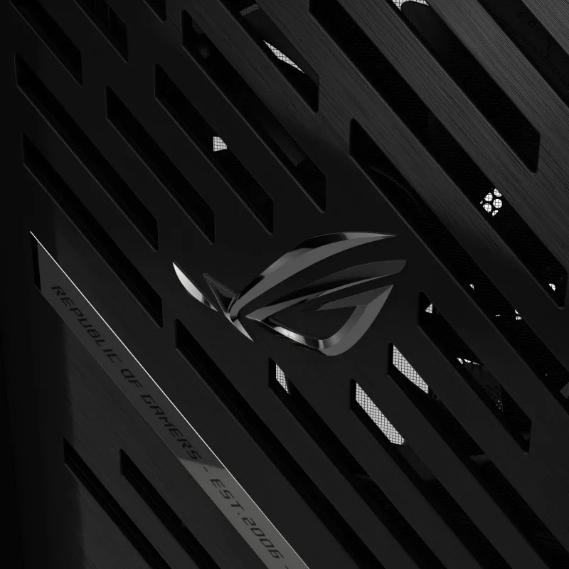 ASUS ROG Strix Helios II GX601S pc-behuizing, Midi Tower, E-ATX, gehard glas, Aura Sync RGB, 4 x 140 mm-ventilatoren, USB-C, zwart