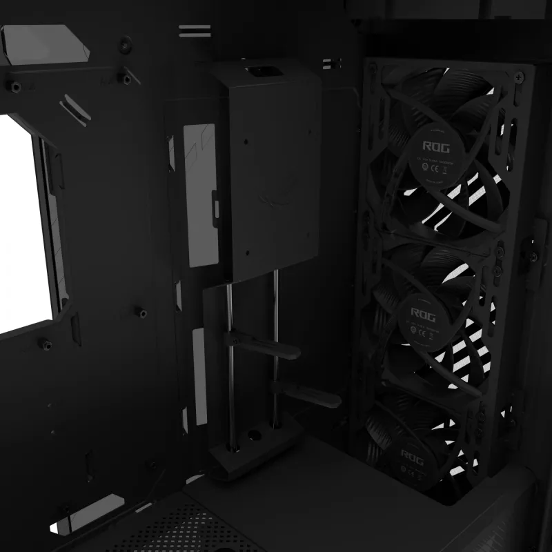 ASUS ROG Strix Helios II GX601S pc-behuizing, Midi Tower, E-ATX, gehard glas, Aura Sync RGB, 4 x 140 mm-ventilatoren, USB-C, zwart