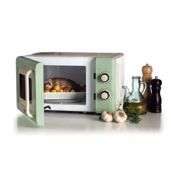 Ariete Vintage Line 3960 vintage magnetron, 800 W, inhoud 20 l, 3 functies, 5 vermogensstanden, timer, groen
