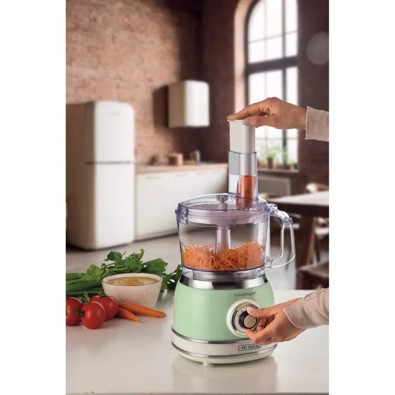 Keukenmachine ARIETE Vintage Line 1781/04 — 1000 W, 2,1 L, groen