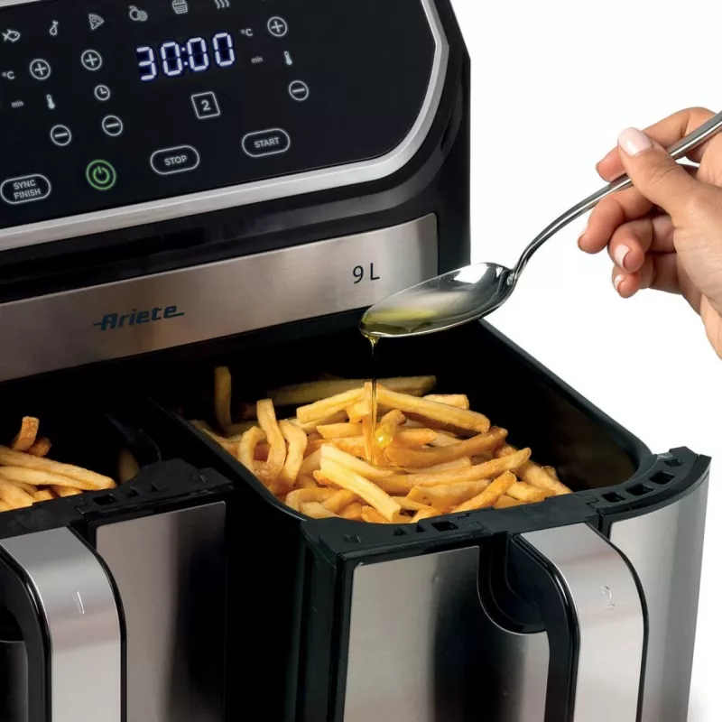 Heteluchtfriteuse Ariete 4625/00 9 L 2100 W zwart zilver