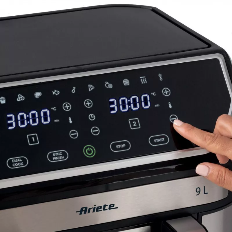 Heteluchtfriteuse Ariete 4625/00 9 L 2100 W zwart zilver