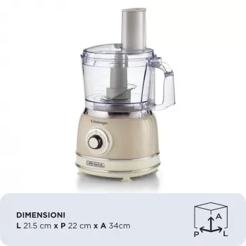 Ariete Vintage Line 1781/03 keukenmachine 1000 W 2,1 L beige