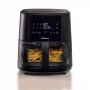Ariete 4630/00 heteluchtfriteuse, 9 l, 1500 W, laadcapaciteit 3,6 kg, 7 programma's, tot 200°C, kijkvenster, zwart