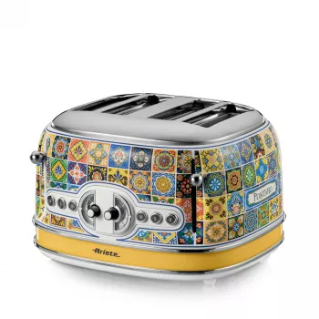Toaster ARIETE Positano 4 sneetjes, 1630 W, veelkleurige uitvoering