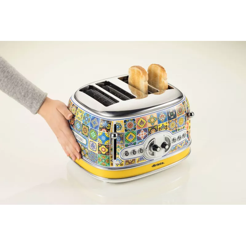 Toaster ARIETE Positano 4 sneetjes, 1630 W, veelkleurige uitvoering