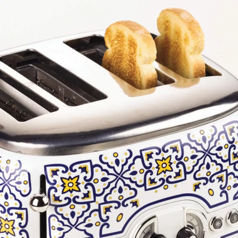 Toaster ARIETE Capri 4 sneetjes, 1630 W, wit/veelkleurig