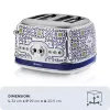 Toaster ARIETE Capri 4 sneetjes, 1630 W, wit/veelkleurig