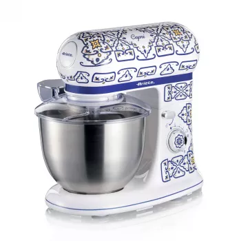 Ariete 1588 Capri keukenmachine, planetaire mixer, 7 snelheden, 2400 watt, 5,5 liter, RVS-kom