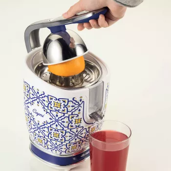 Elektrische citruspers Ariete 0413/0C 0,6 l 85 W blauw bont