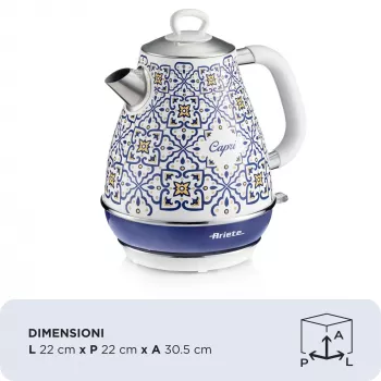 Elektrische waterkoker Ariete 2869/0C 1,7 L 2200 W blauw veelkleurig