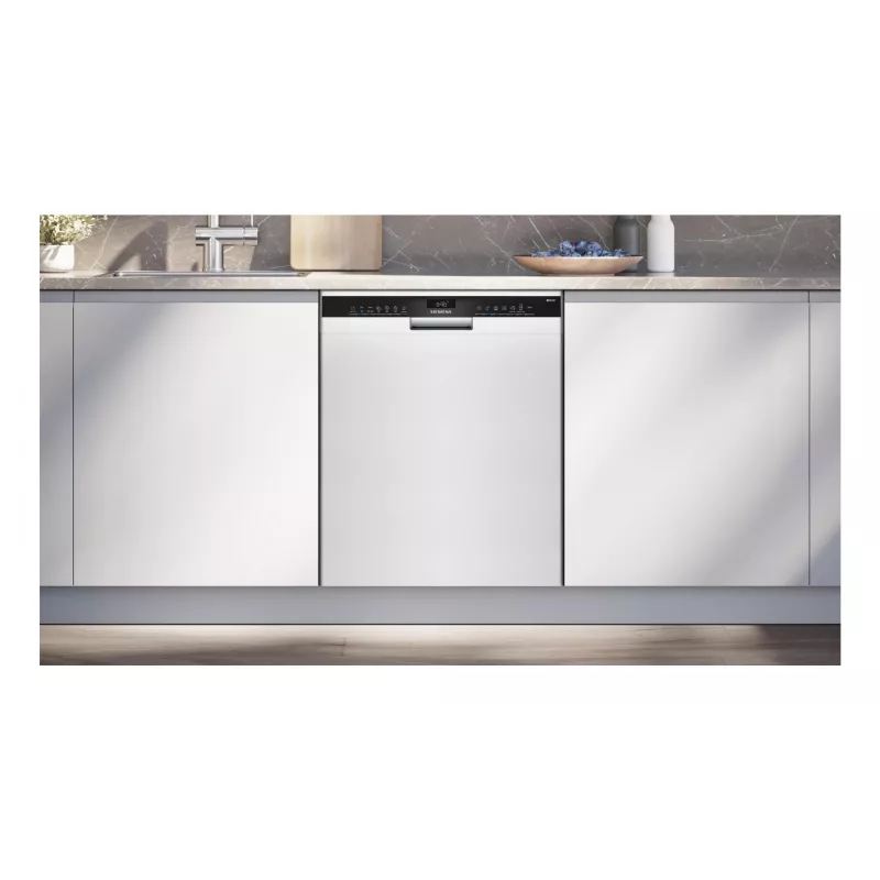Onderbouwbare vaatwasser Siemens SN43HW03TE, 13 couverts, 60 cm, wit, 46 dB, Home Connect