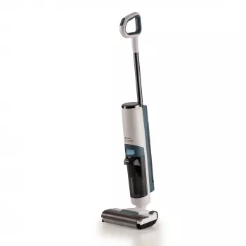 Ariete 2483 Aqua Force Wash & Vacuum, slimme stofzuiger, draadloze vloerreiniger, accu, zuigt en dweilt, dierenharen, droog en nat vuil, 700 ml inhoud, accessoires inbegrepen