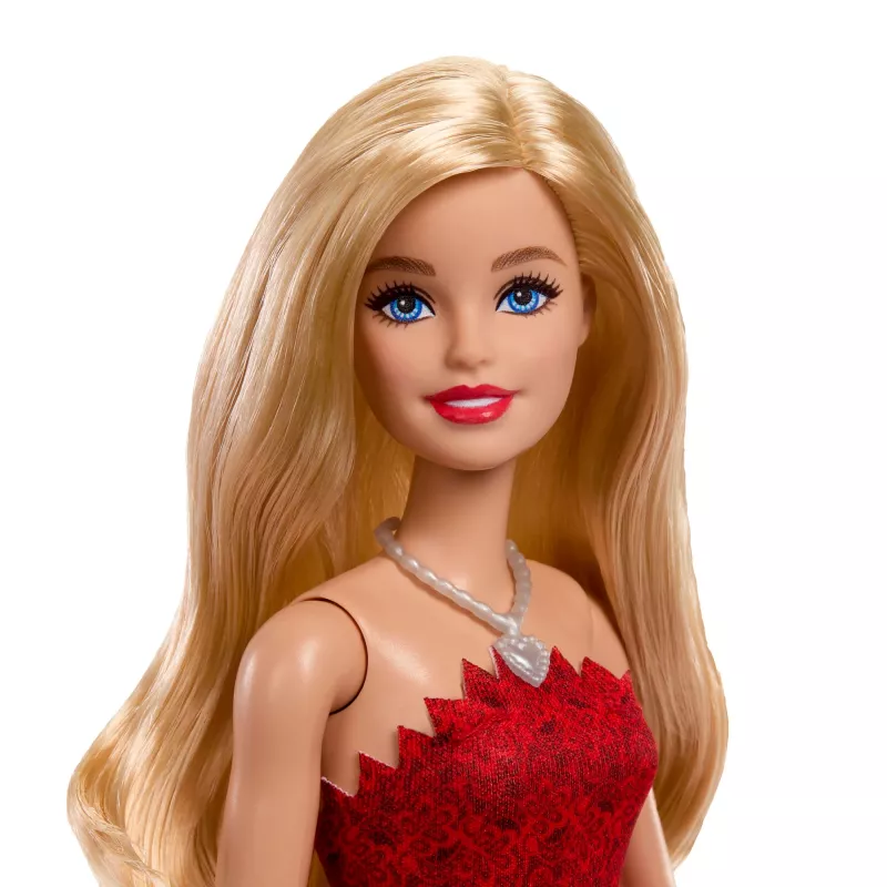 Barbie Mattel 80e jubileum robijnrode jubileummodepop met rode jurk en accessoires