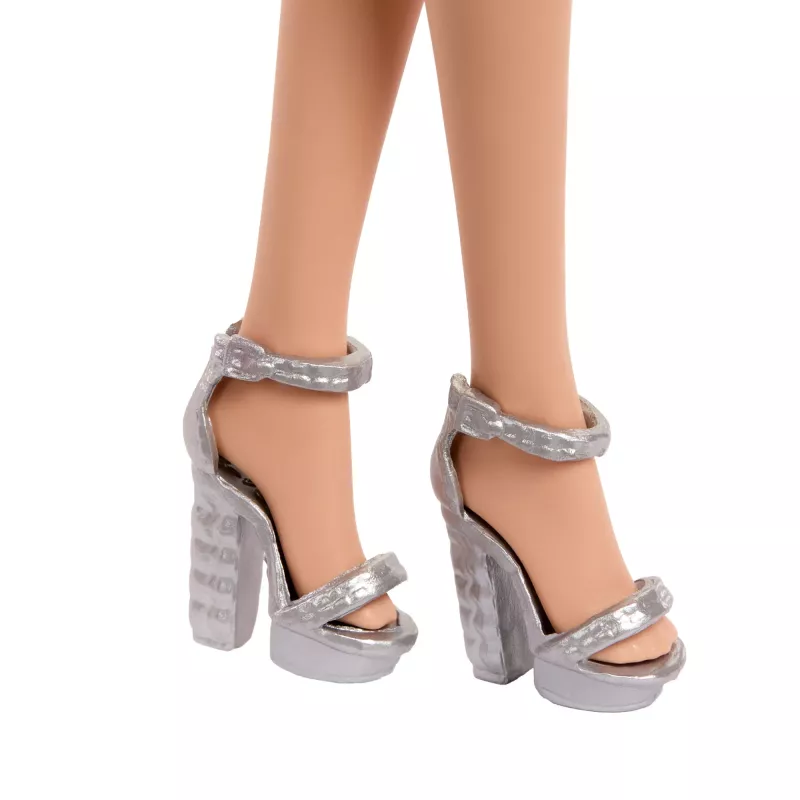 Barbie Mattel 80e jubileum robijnrode jubileummodepop met rode jurk en accessoires