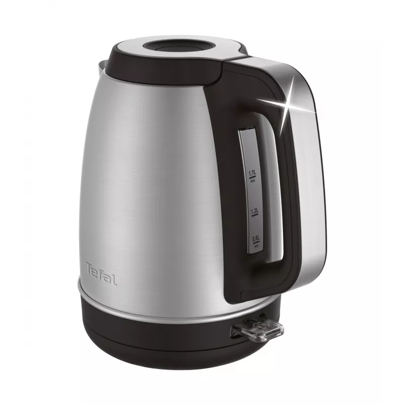 Tefal KI280D waterkoker 1,7 l 2400 W zwart, roestvrij staal