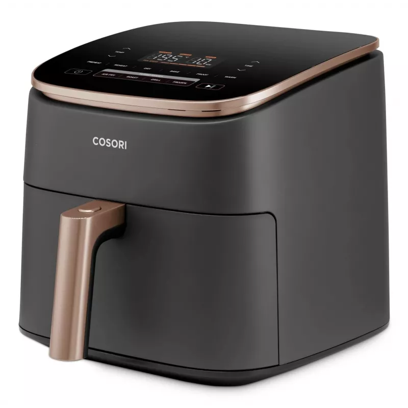 Cosori Turbo Blaze Chef Edition Single 6 L vrijstaand 1725 W airfryer zwart, roségoud