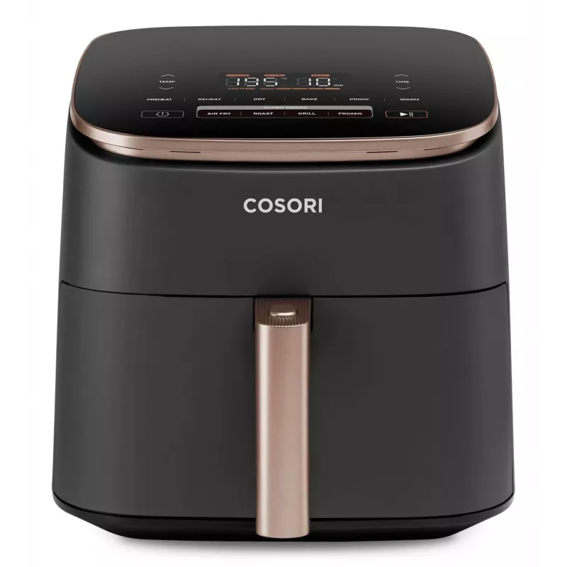 Cosori Turbo Blaze Chef Edition Single 6 L vrijstaand 1725 W airfryer zwart, roségoud