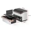 Cosori Dual Blaze Twinfry Chef Edition Double 10 L tafelmodel 2800 W heteluchtfriteuse roségoud, wit