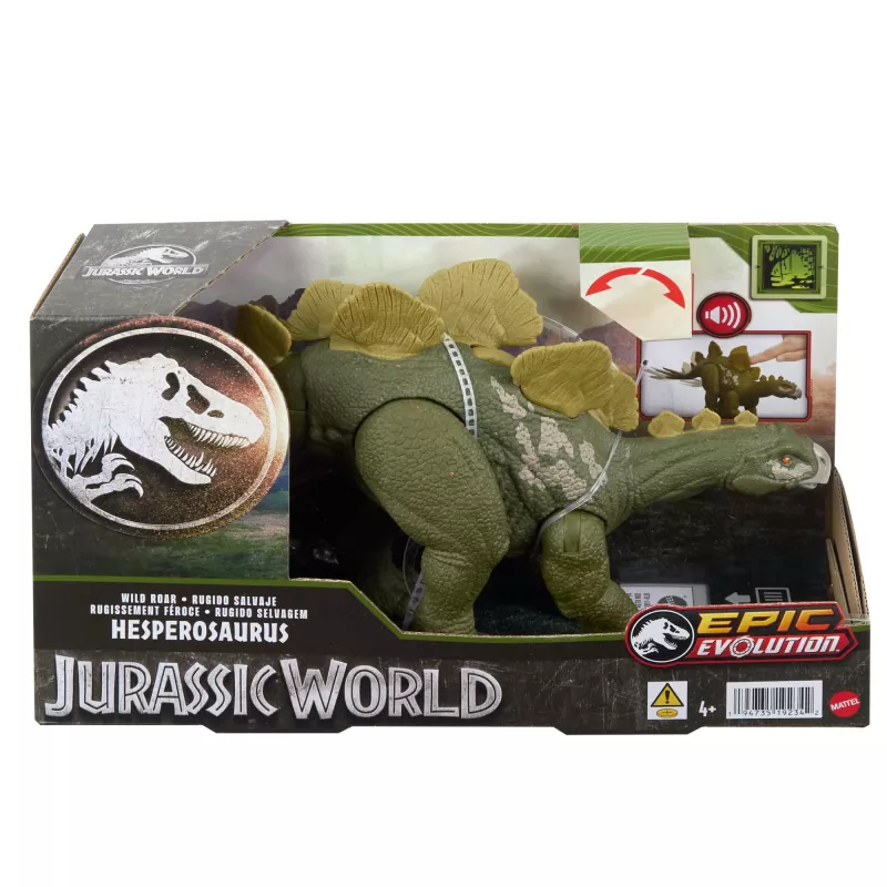 Verzamelactiefiguur Mattel Jurassic World WILD ROAR Hesperosaurus