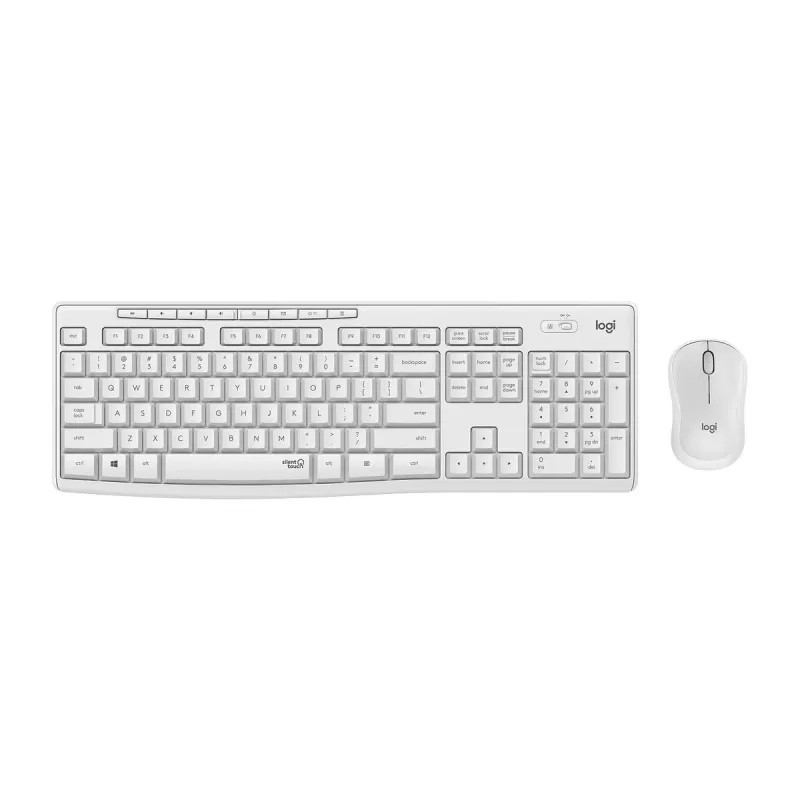 Logitech MK295 Silent Wireless Combo toetsenbord RF draadloos QWERTY US International wit