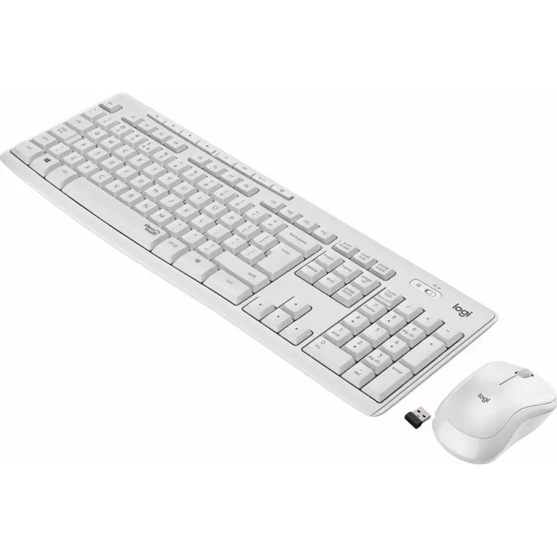 Logitech MK295 Silent Wireless Combo toetsenbord RF draadloos QWERTY US International wit